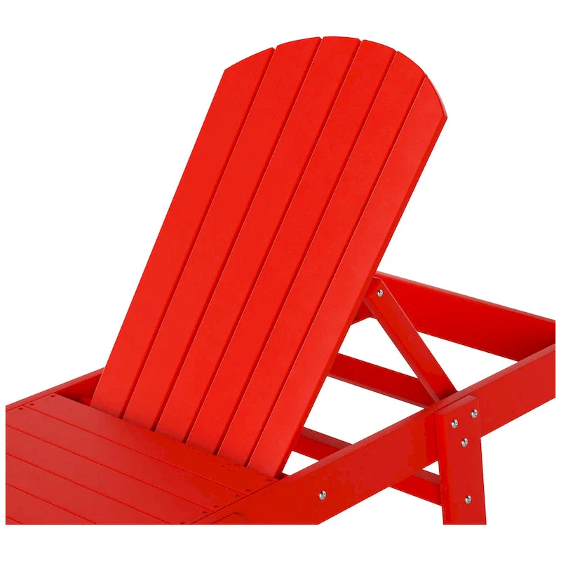 Polytrends Altura Armless Poly Eco-Friendly All Weather Reclining Chaise Lounge (Set of 2)