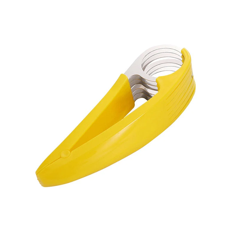 HULIANFU Kitchen Accessories Banana Slicer Fruit Vegetable Sausage Slicer Stainless Steel Banana Cutter Salad Sundaes Tools Cooking Tools - Deanwangkt