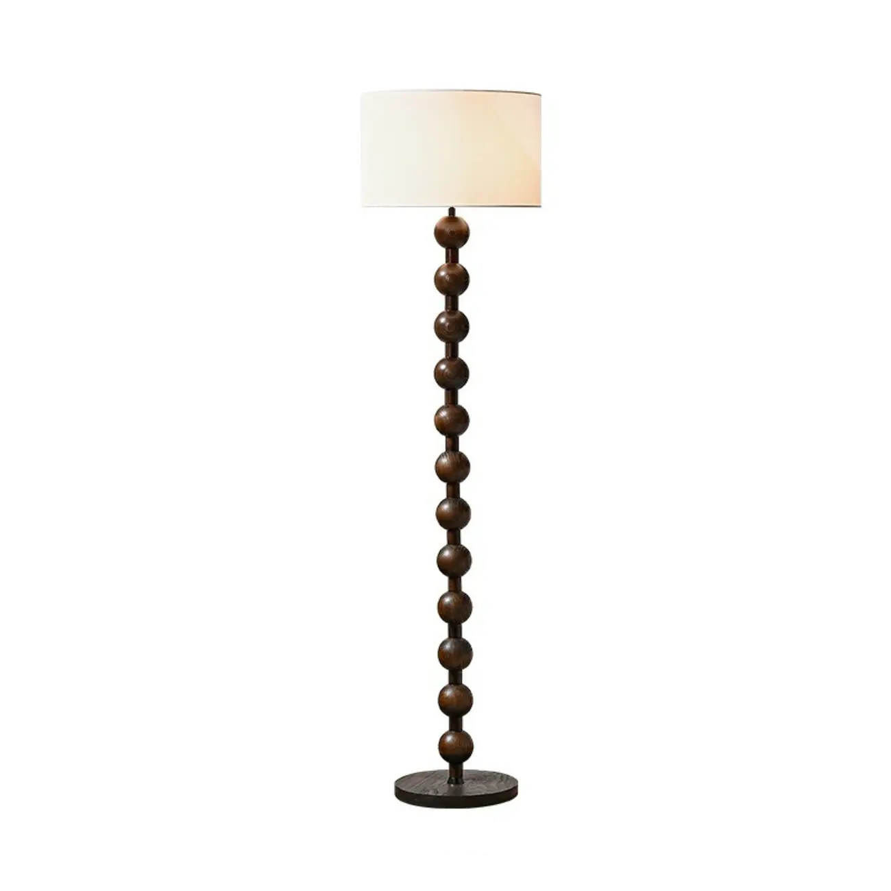 63 Modern Wood Frame Floor Lamp Plug-In for Living Room