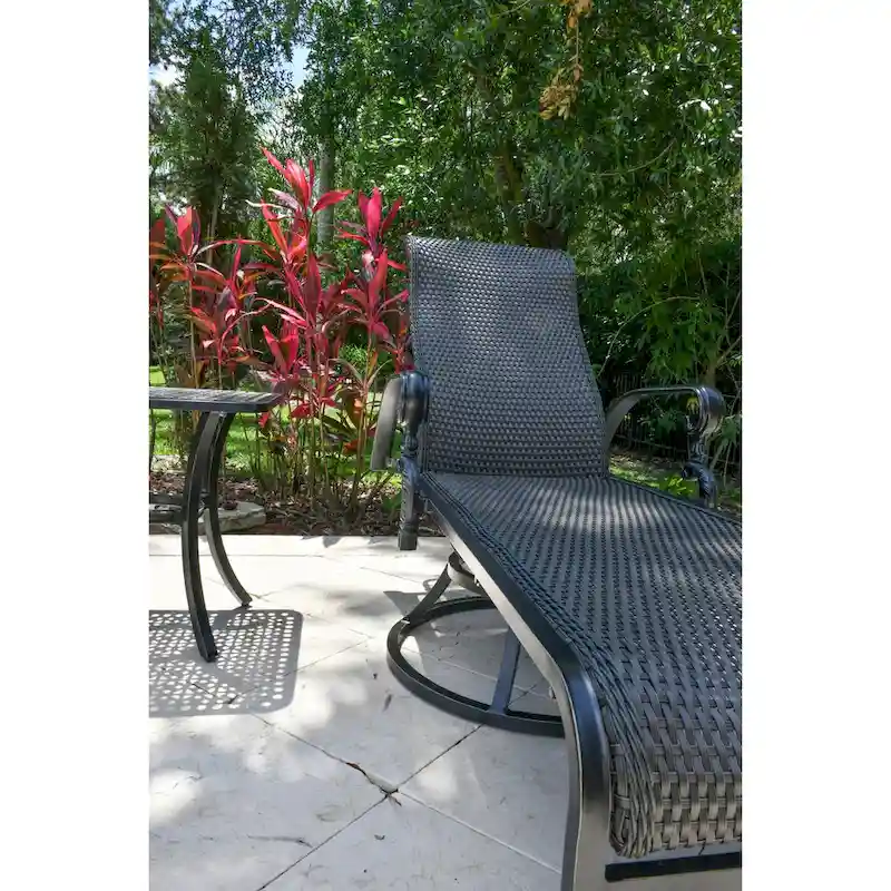 Windermere Patio Motion All Weather Wicker Swivel Chaise Lounge - N/A