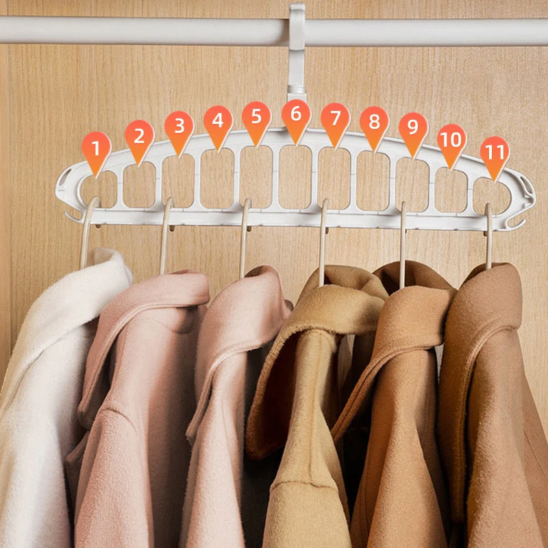 HULIANFU Joybos Clothes Hanger Closet Organizer Space Saving Hanger Multi-port Clothing Rack Plastic Scarf Storage hangers for clothes - Deanwangkt