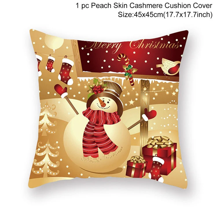 HULIANFU Santa pillowcase Happy New Year 2026  Xmas Gifts  Christmas Decor For Home Merry Christmas Ornament Navidad Natal Xmas Gifts - Deanwangkt