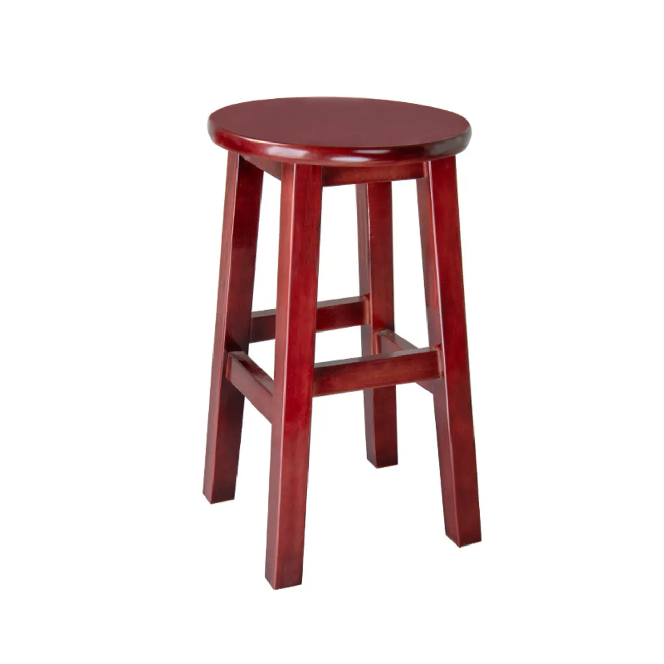 Counter Height Modern Wood Backless Bar Stools