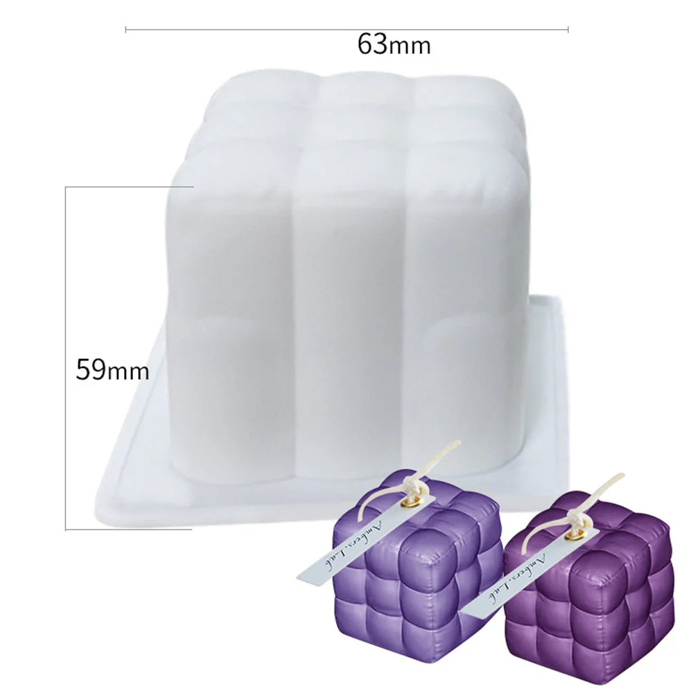 HULIANFU Scented Candle Mold DIY Wool shape Candle Silicone Casting Mold Handmade Candle Soap Making Wax Mold Handcraft Home Decoration - Deanwangkt