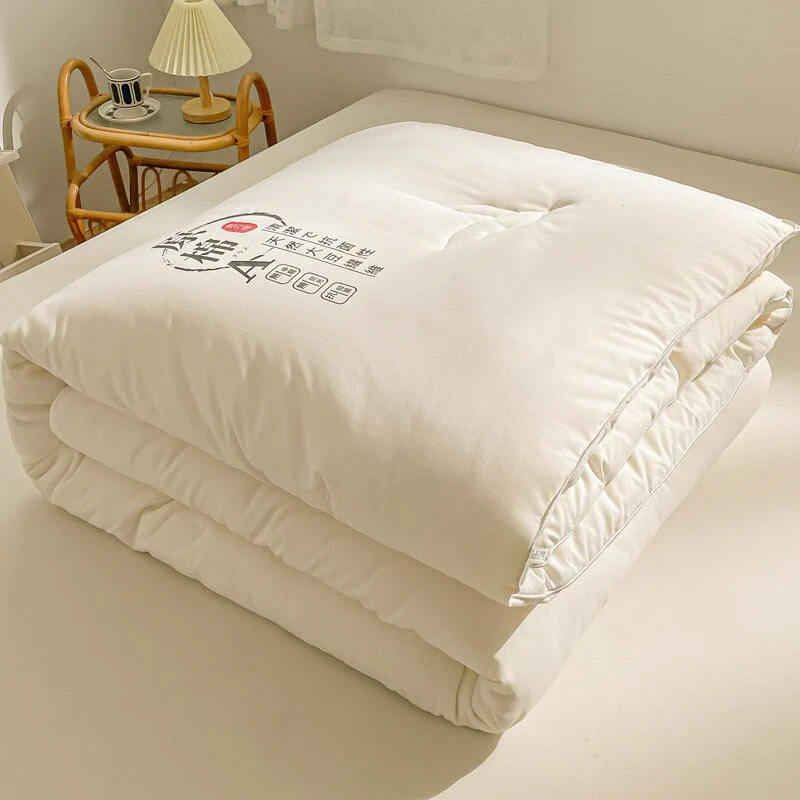 HULIANFU Soybean Fiber Filling Spring Summer Quilt 100% Cotton Fabric Quilting Comforter for Baby Mother Single Double Blanket 100x150 - Deanwangkt
