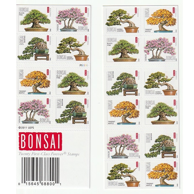 Bonsai 2012, (Book of 20) - TWENTYSTAMPS