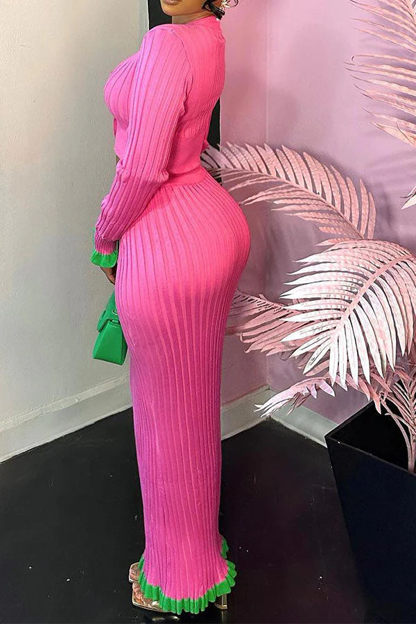hulianfu Patchwork Girly Single Breasted Dress Suit - Deanwangkt