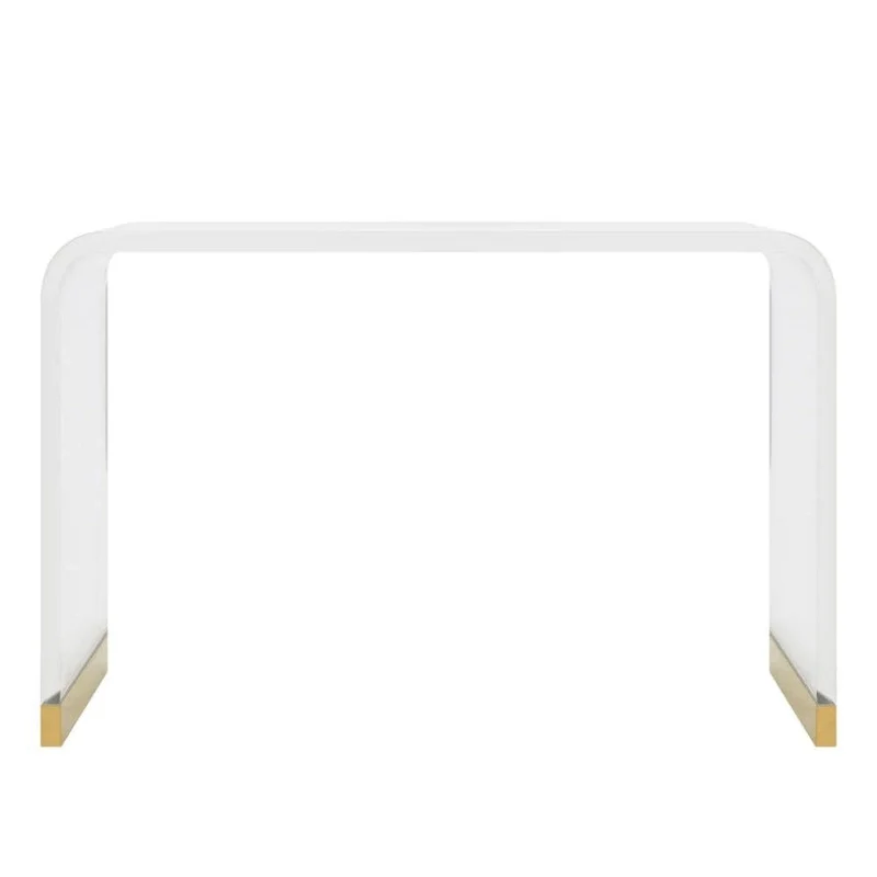 Acrylic Gold Console Table
