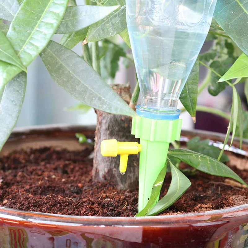 HULIANFU New 12PCS Drip Irrigation System Automatic Watering Spike for Plants Garden Watering System Irrigation System Greenhouse - Deanwangkt