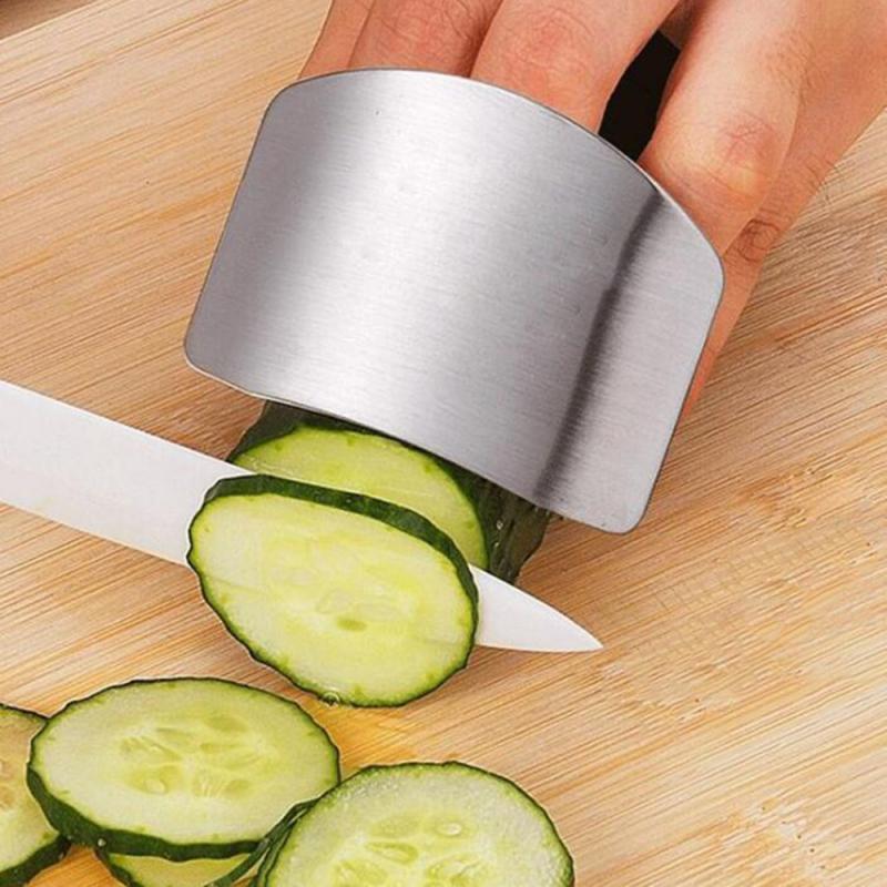 HULIANFU Stainless Steel Finger Guard Finger Hand Cut Hand Protector Knife Cut Finger Protection Tool Kitchen Cooking Knives Accessories - Deanwangkt