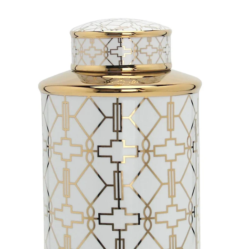 Beloved Geometric Jar with Lid
