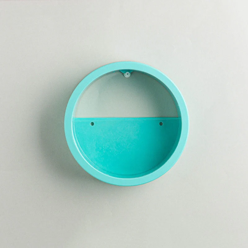 HULIANFU Wall Hanging Decor Shelf Flower Pot Modern Home Decor Room Decoration Multifunctional Storage Box Creative Round Floral Ornament - Deanwangkt