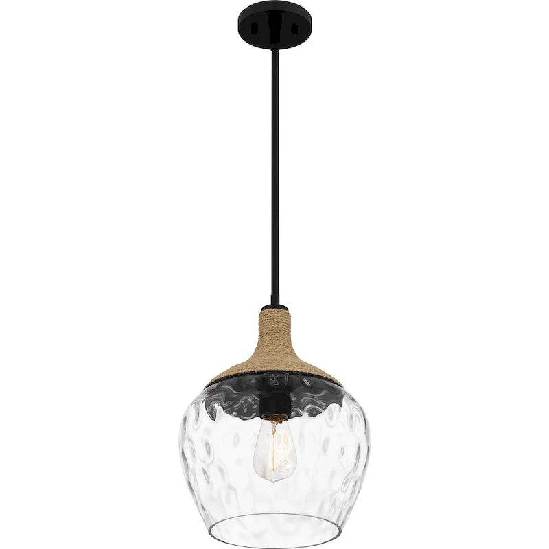 Royer 1-Light Matte Black Mini Pendant - Matte Black