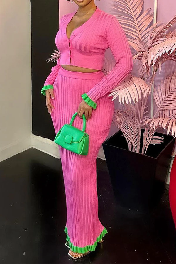 hulianfu Patchwork Girly Single Breasted Dress Suit - Deanwangkt
