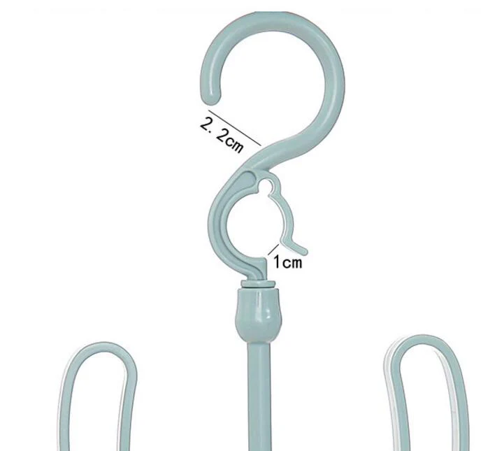 HULIANFU Rack Shelf Storage Shoes Clothes Hanger Clamps Rotated Balcony Hanging Hook - Deanwangkt