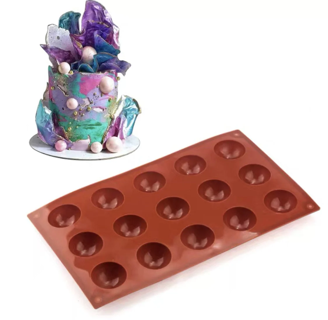 HULIANFU Silicone Donut Mold Baking Pan Non-Stick Baking Pastry Chocolate Cake Dessert DIY Decoration Tools Bagels Muffins Donuts Maker - Deanwangkt