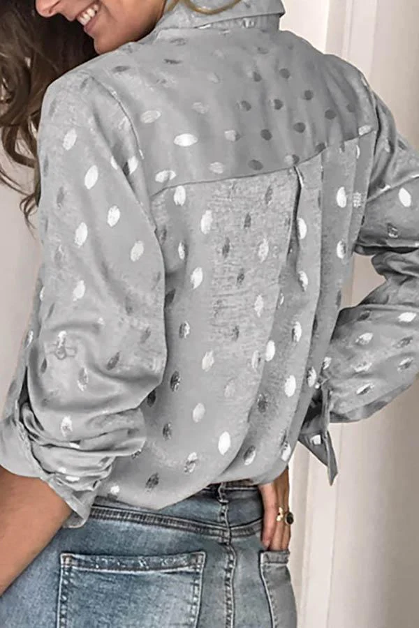 hulianfu hulianfu Loose Long Sleeve Lapel Top - Deanwangkt