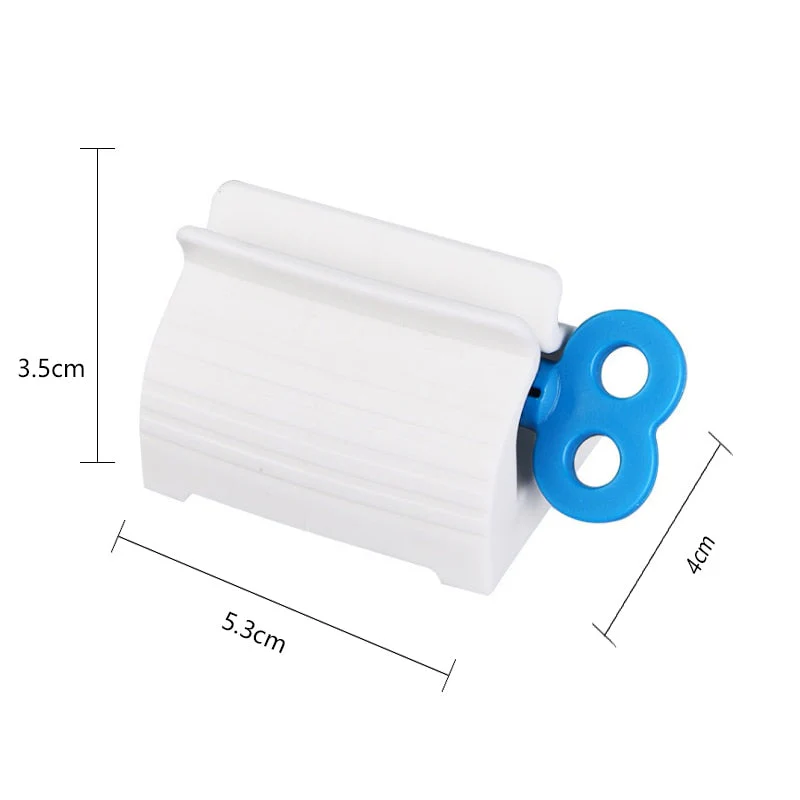 HULIANFU Rolling Toothpaste Device Tube Dispenser Holder Multifunctional Plastic Facial Cleanser Squeezer Press for Bathroom Accessories - Deanwangkt