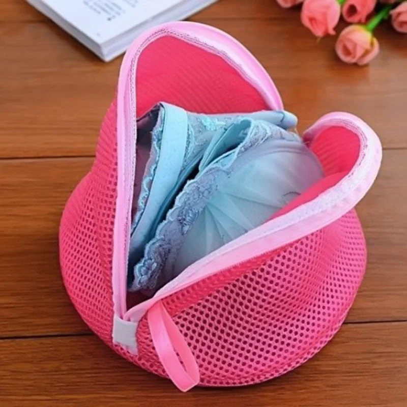 HULIANFU Triangle Bra Wash Laundry Bag Lady Women Bra Underwear Washing Machine Protection Net Mesh Bag Lingerie Hosiery Protect Mesh Bag - Deanwangkt