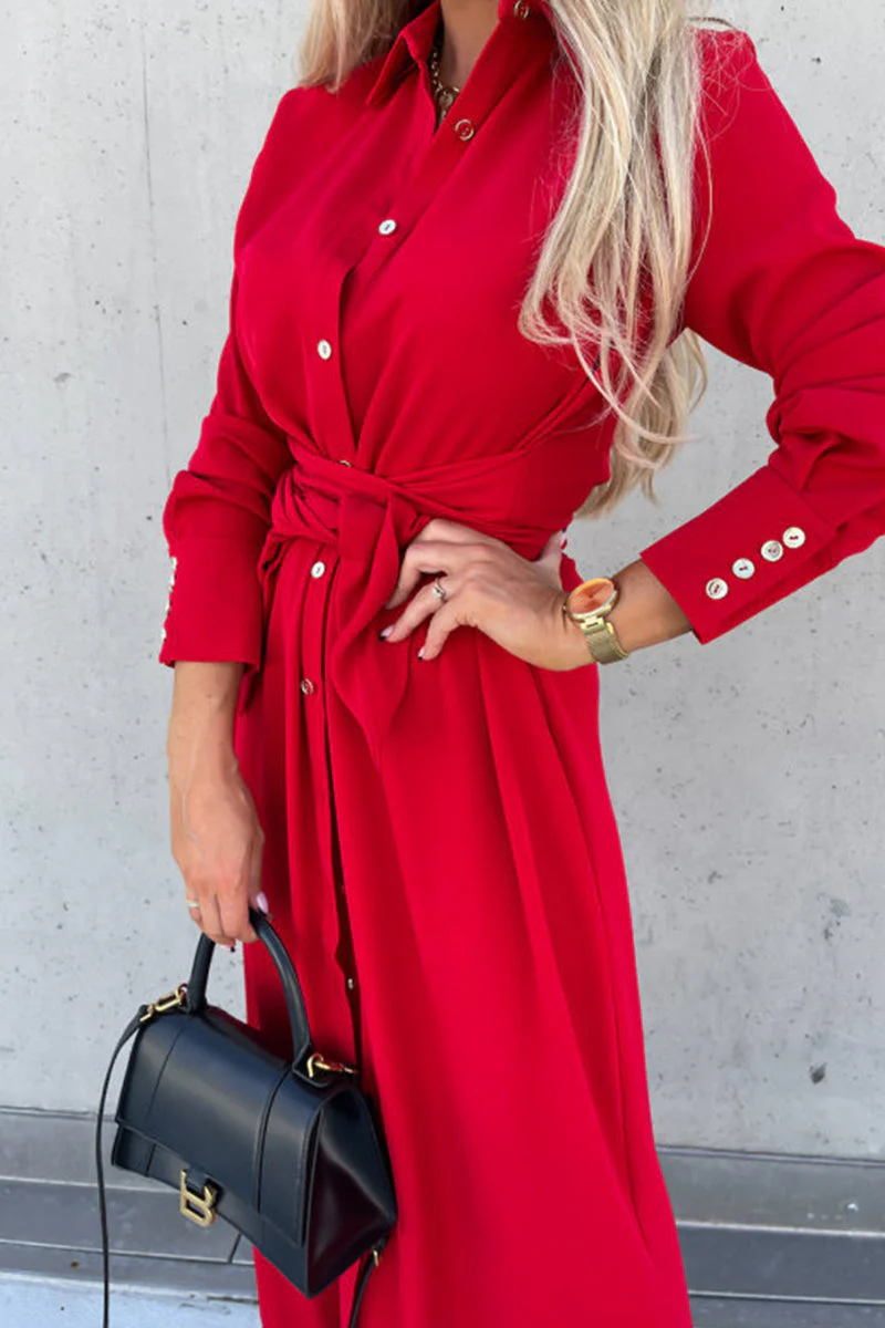 hulianfu Fashion Solid Frenulum V Neck Irregular Dress Dresses(4 Colors) - Deanwangkt
