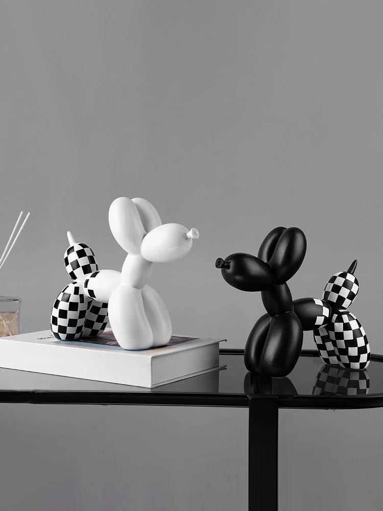 HULIANFU Light luxury balloon dog decoration creative animal home living room soft outfit girl cute decoration home decoration - Deanwangkt