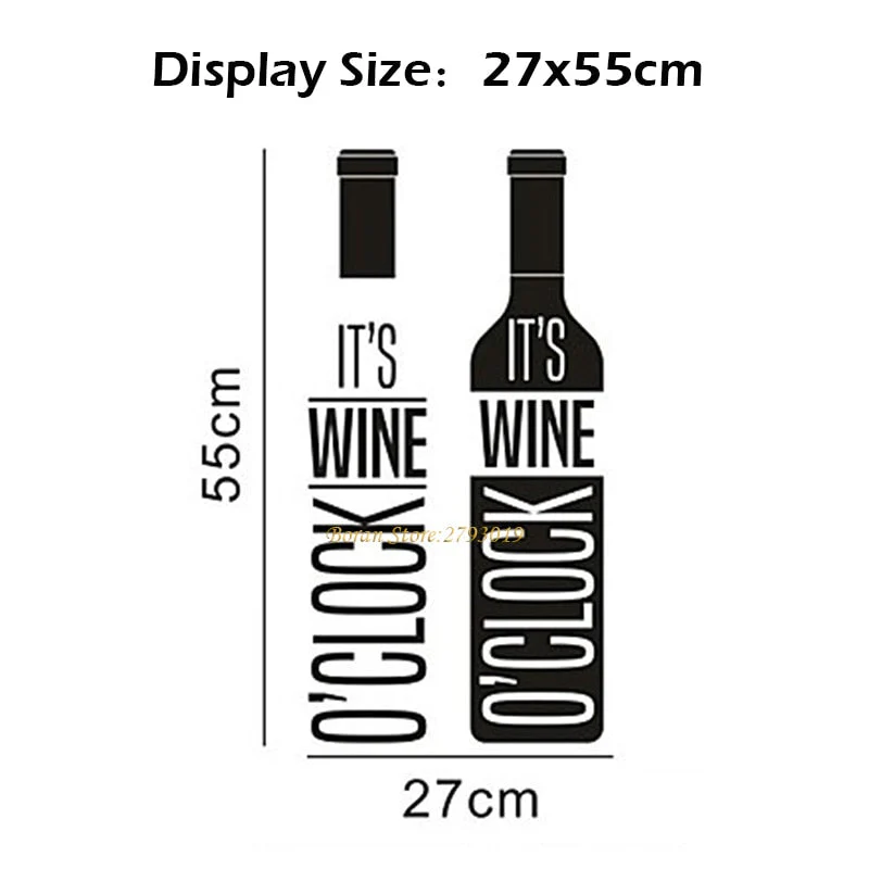 HULIANFU Kitchen Wall Stickers Vinyl Wall Decals for Kitchen English Quote Home Decor Art Decorative Stickers PVC Dining Room For Bar PVC - Deanwangkt