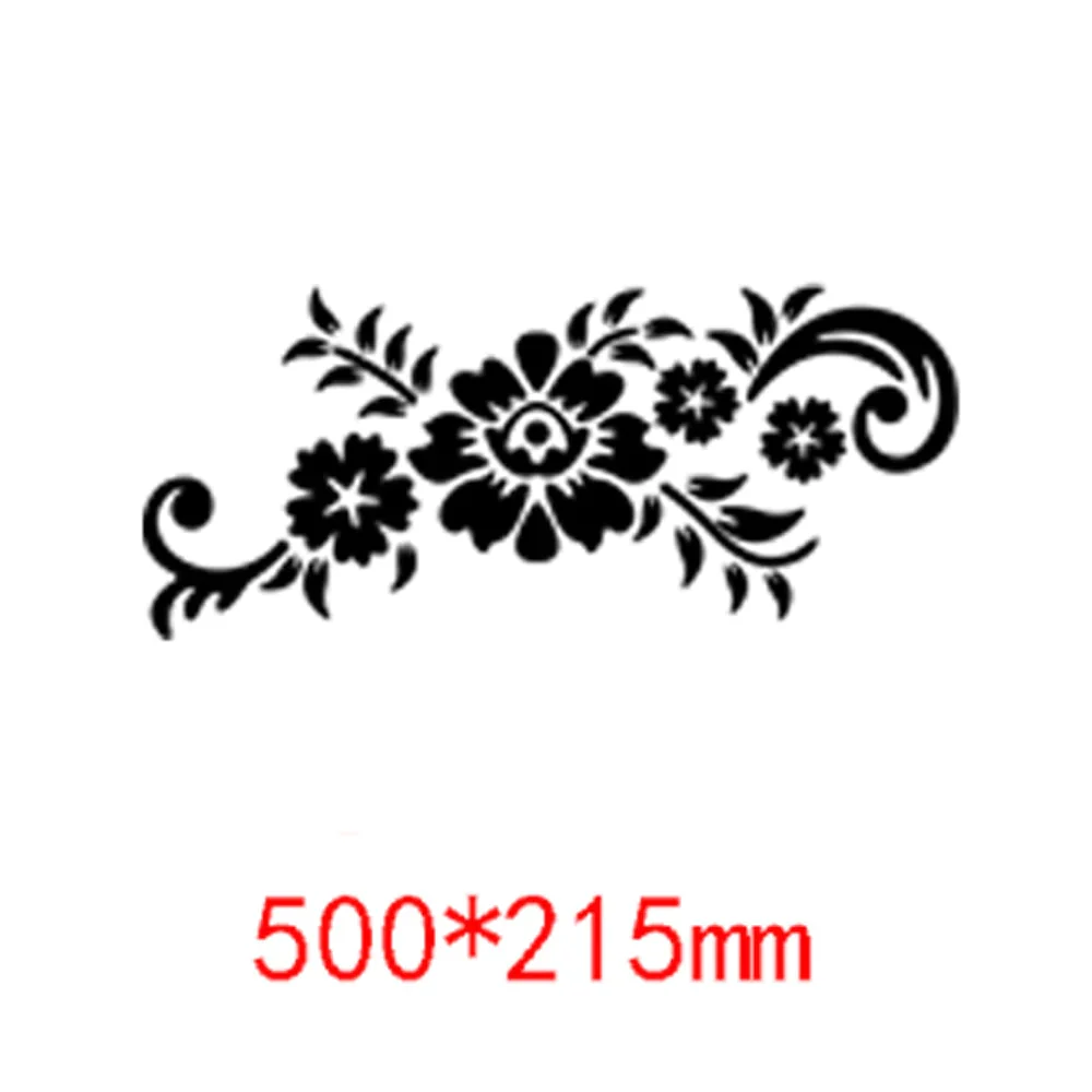 HULIANFU New Flowers Leaf Wall Sticker DIY Stickers Mirror Stickers Decal  For Living Room Bedroom Bathroom Nordic Decor Vanity Small Mir - Deanwangkt
