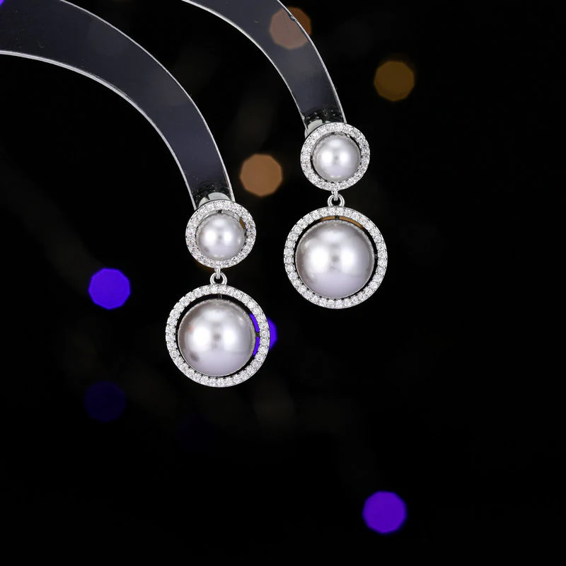 2025 retro simple and elegant temperament earrings women's s925 silver needle niche design high-end new pearl earrings - Deanwangkt