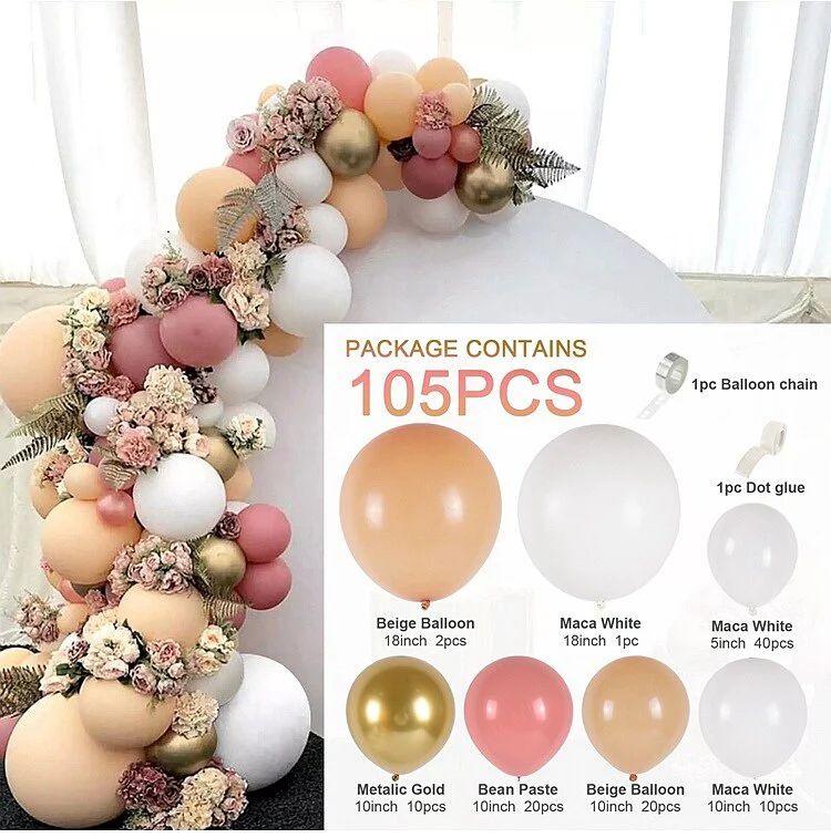 HULIANFU QIFU Macaron Balloons Garland Latex Ballons Arch Happy Birthday Party Decor Kids Adult Wedding Baloon Chain Baby Shower Balon - Deanwangkt