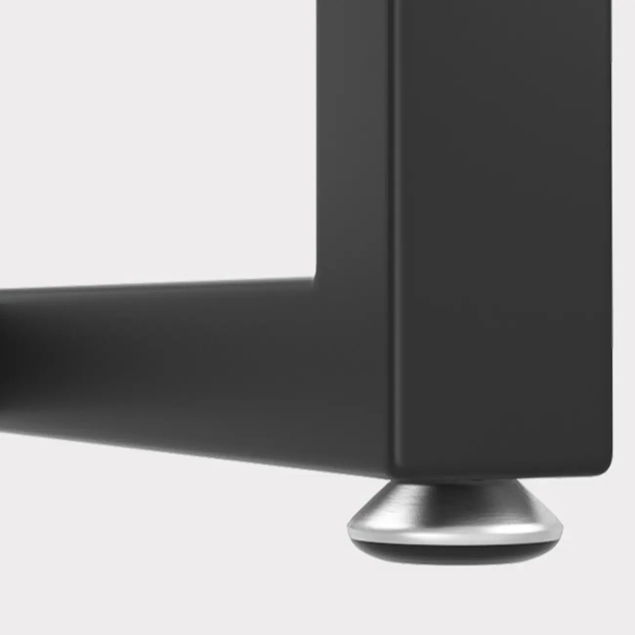 Modern Black Pine Wood Metal Bar Tables with Footrest