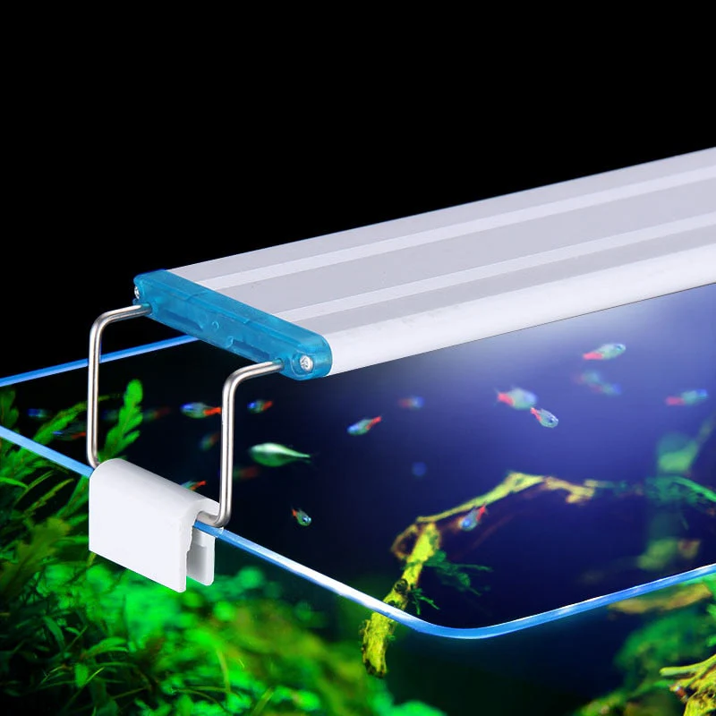HULIANFU Super Slim LEDs Aquarium Lighting Aquatic Plant Light 18-75CM Extensible Waterproof Clip on Lamp For Fish Tank 90-260V - Deanwangkt