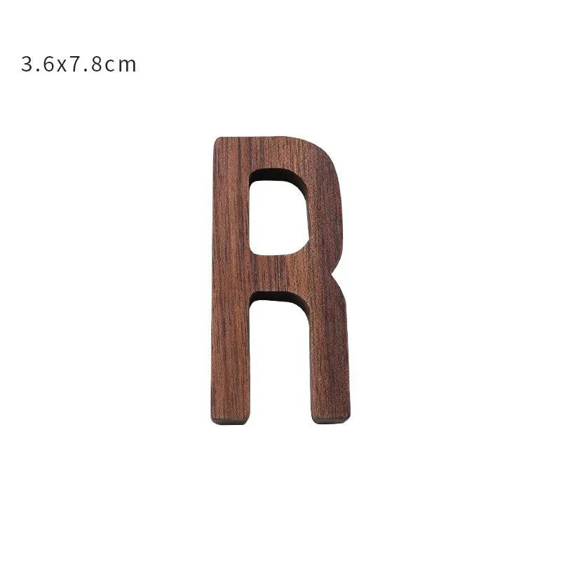 HULIANFU NEW Nordic Style Black Walnut Letter Decorative Letters Combination Wall Decoration DIY Letter Home Decoration Wooden Alphabet - Deanwangkt