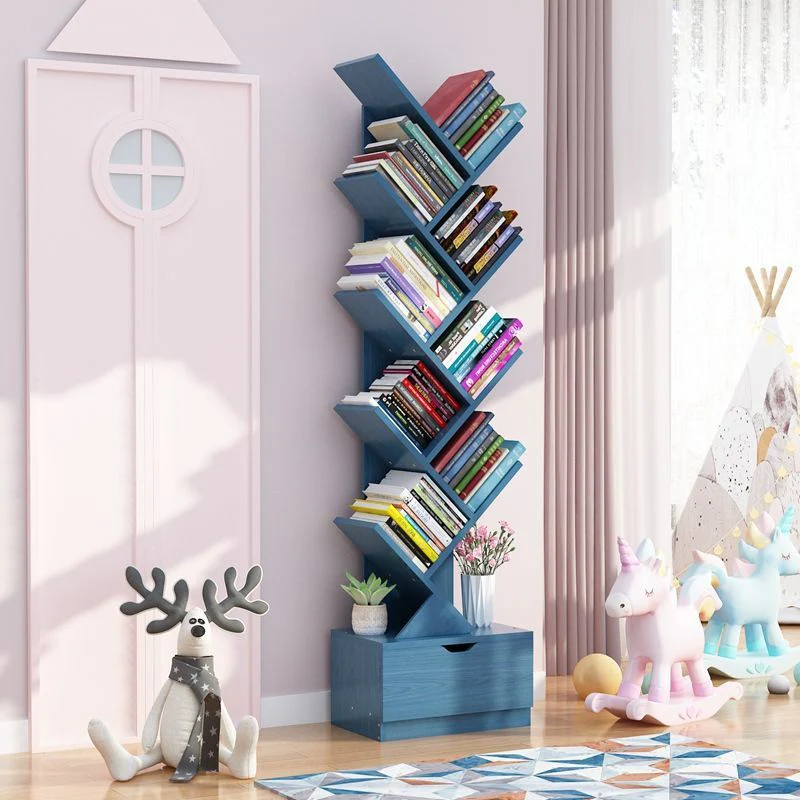 HULIANFU Vertical Bookshelf Creative Art Net Red Floor Ins Wind Group Device Three-dimensional Shelf Simple Small Combination - Deanwangkt