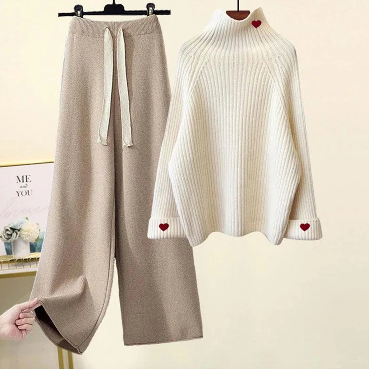 🔥 Vintage Long Sleeve Two Piece Set