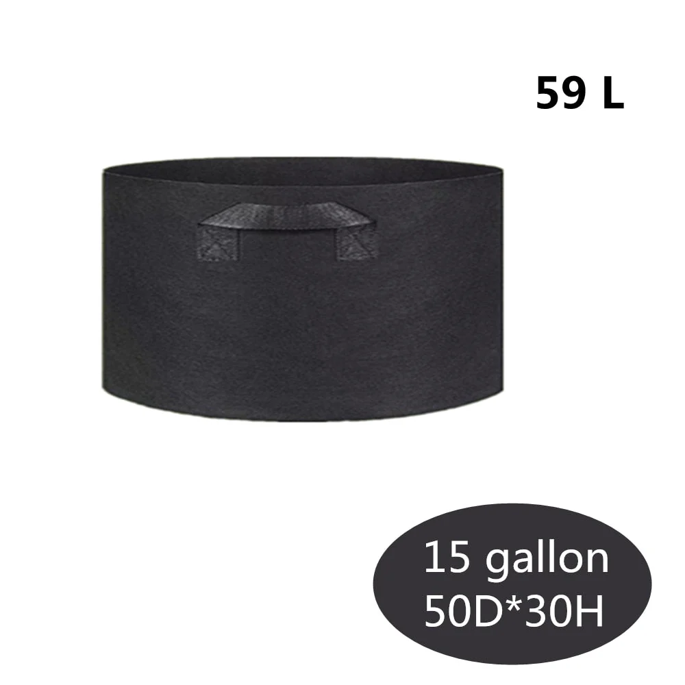 HULIANFU Planting Bag Black/Grey Potato Fabric Vegetable Seedling  growing pot garden tools 1-15 Gallon Eco-Friendly Grow bag - Deanwangkt