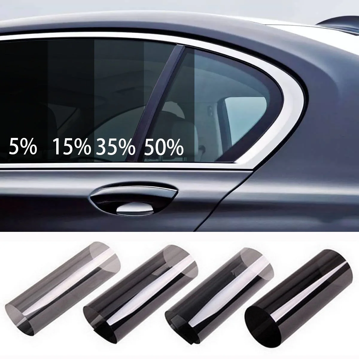 HULIANFU Width 40/50/60/70/80/90 cm Heat & UV Block Professional Window Tint Auto Car UV Protector Glass Sticker Sun Shade Window Film - Deanwangkt