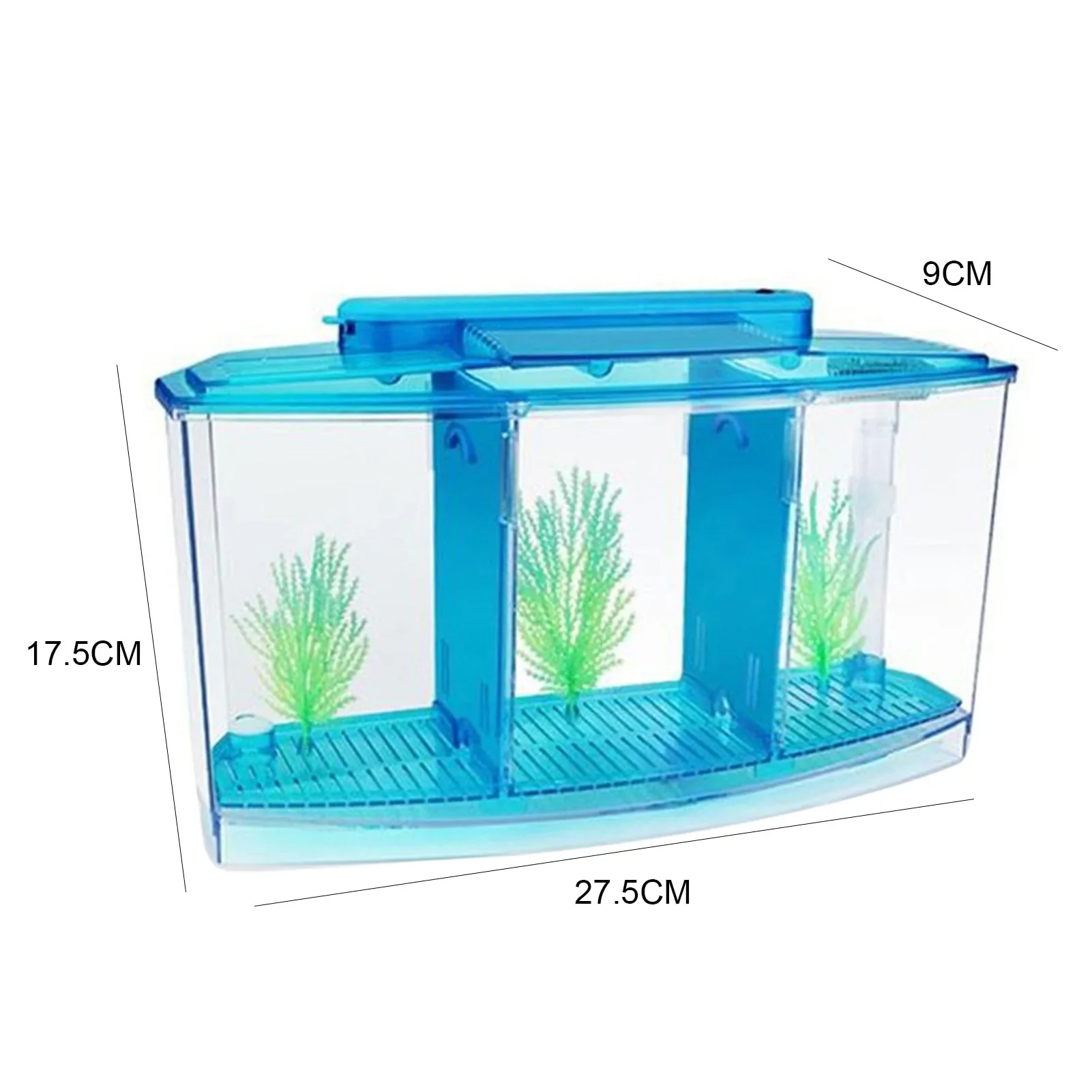 HULIANFU Multifunctional Acrylic Split Fish Tank Breed Box with LED Light Imitation Plant Fish Tank Acrylic Non-toxic Aquariums - Deanwangkt
