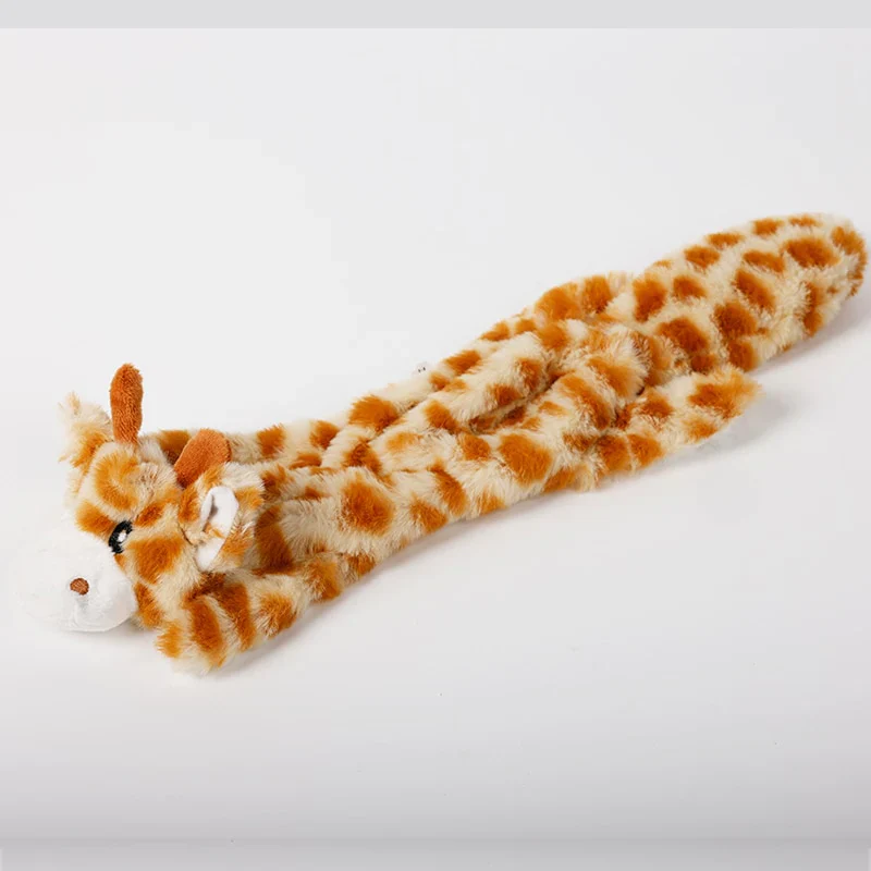 HULIANFU New Cute Plush Toys Squeak Pet Wolf Rabbit Animal Plush Toy Dog Chew Squeaky Whistling Involved Squirrel Dog Toys - Deanwangkt