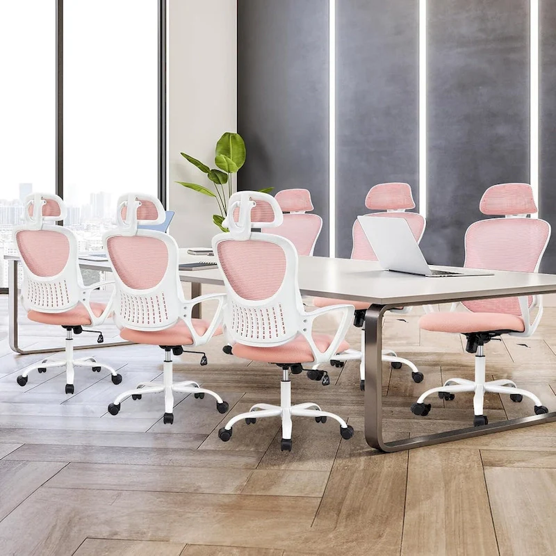 Ergonomic Office Chair, High Back Desk Chair with Headrest, Home Office Swivel Mesh Computer Chair Office Chairs