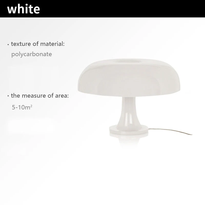 HULIANFU Italy Designer Led Mushroom Table Lamp for Hotel Bedroom Bedside Living Room Decoration Lighting Modern Minimalist Desk Lights - Deanwangkt