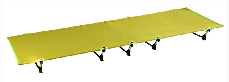 HULIANFU Portable Foldable Camping Cot Single Person Outdoor Folding Bed 330LB Bearing Weight Compact for Outdoor Picnic Camping - Deanwangkt