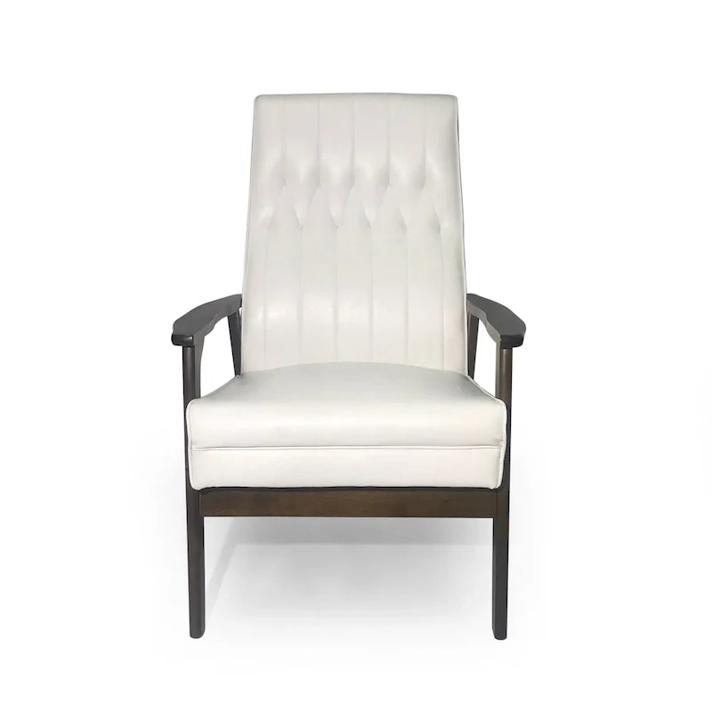 25.75 High Back Faux Leather Accent Chair