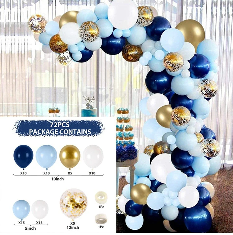 HULIANFU QIFU Macaron Balloons Garland Latex Ballons Arch Happy Birthday Party Decor Kids Adult Wedding Baloon Chain Baby Shower Balon - Deanwangkt