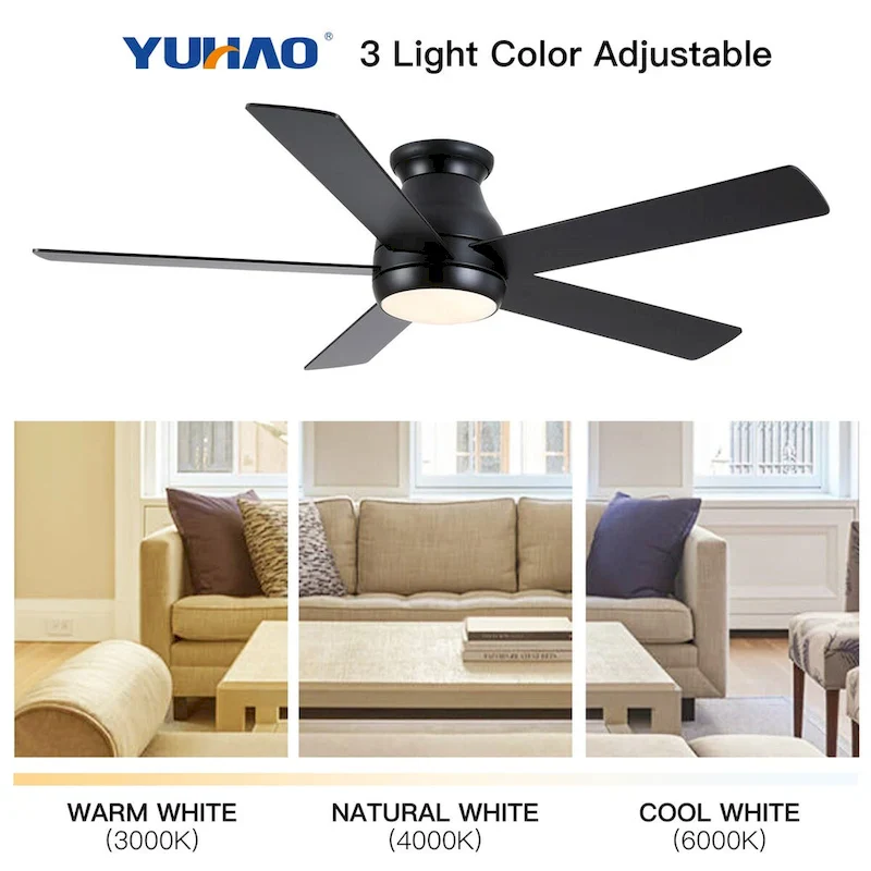52  Low Profile Ceiling Fan with Lights