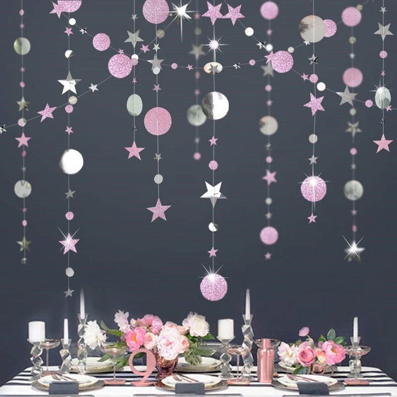 HULIANFU Merry Christmas Decorations for Home 4M Twinkle Star Paper Garland New Year  Noel ChristmasTree Ornaments Kerst  Navidad - Deanwangkt