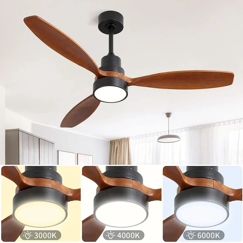 52  Low Profile Ceiling Fan with Light and Remote Control