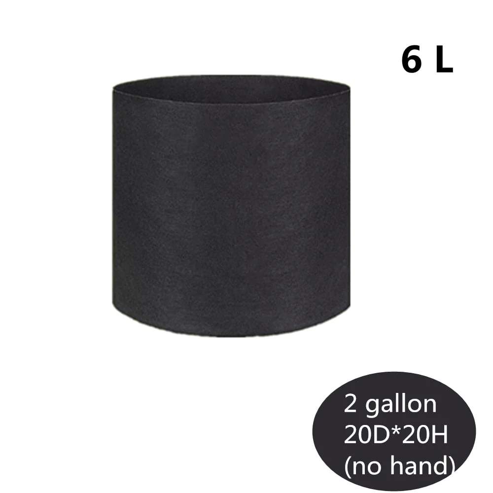HULIANFU Planting Bag Black/Grey Potato Fabric Vegetable Seedling  growing pot garden tools 1-15 Gallon Eco-Friendly Grow bag - Deanwangkt