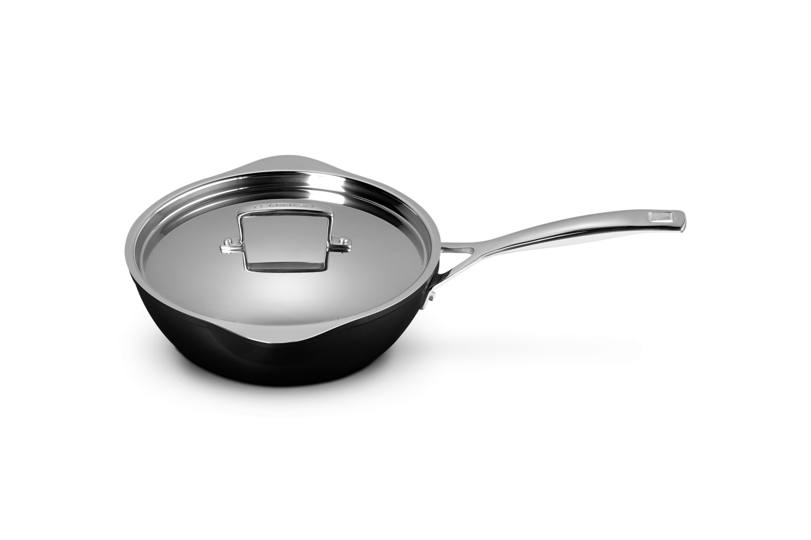 Toughened Non-Stick Chef's Pan with Pouring Spouts