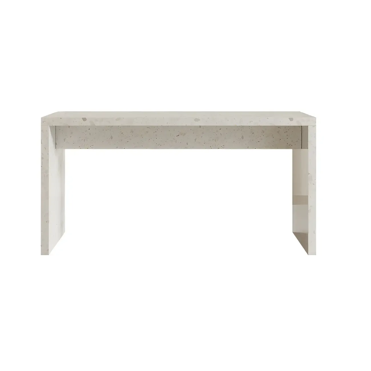 Modern White Stone Double Pedestal Bar Tables