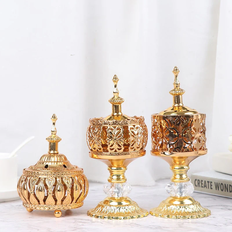 HULIANFU Middle East European Creative Lace Incense Burner Metal Craft Ornaments Incense Burner Spiritual Decor Incense Burner Arabic New - Deanwangkt
